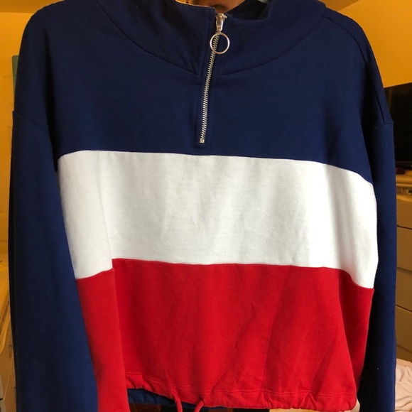 Color block quarter zip sweater - Picture 2 of 3
